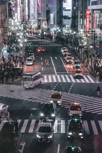 The nightlife in Tokyo Japan 