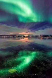 The Northern Lights in Troms Norway 