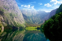 The Obersee in Bavaria Germany 