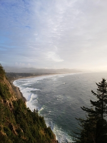 The Oregon Coast from Neahkahnie Mt Wayfinding Point 