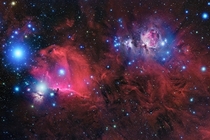 The Orion Nebula M sits on the right-hand side of this image while the tiny Horsehead Nebula sits to the left Credit Alistair Symon