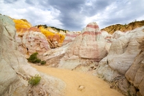 The Paint Mines in CO are a wonderful mix of many colors x  karphoto