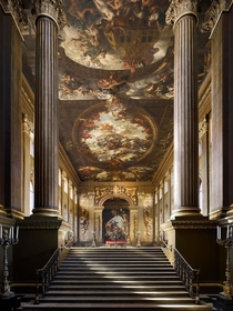 The Painted Hall of the Old Royal Naval College Greenwich London England