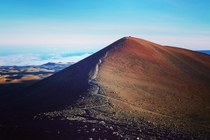 The peak of Mauna Kea Big Island Hawaii  OC