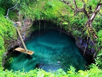 The perfect swimming hole - Tosua Pool Samoa 