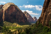 The place I dream of on cold winter nights Zion National Park Utah 