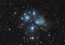 The Pleiades - AKA the Seven Sisters and Messier  - I shot this while on an RV trip with the family near Barrie Ontario Canada Heidi Campgrounds 