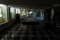 The pool room in Genshiro Kawamotos abandoned mansion