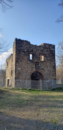 The President Pump house at the Uberoth Zinc mine Freidensville Lehigh County PA Once housed the largest steam powered water pump in the world Photo taken April  Efforts have started with Lehigh University to preserve amp map this historic site