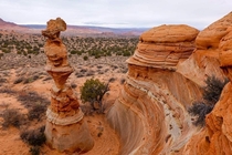 The Queens Chess Piece by South Coyote Buttes Trailhead Near Marble Canyon AZ x  If youre fortunate enough to get to hike the South Coyote Buttes make sure you take the time to go over and see the Queen
