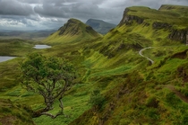 The Quiraing on The Isle of Sky Scotland 
