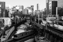 The railway guts of Tokyo  by Trezdouz