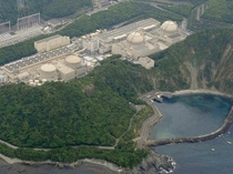 The recently reopened Oi nuclear power plant in Japan and its position over the Pacific ocean