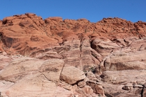 The Red Rocks in Mojave Desert 