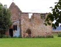 The remains of a th century building Adlingfleet Medieval Rectory with re-used th c arch collapsing in the East Riding of Yorkshire Lots more in comments xpost from MedievalPorn