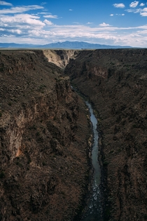 The Rio Grande Gorge near Taos New Mexico 