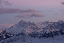 The Ritzlihorn mft a few minutes after sunset Swiss Alps 