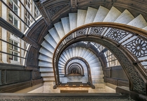 The Rookery Building Oriel Staircase Chicago IL Burnham amp Root Architects 