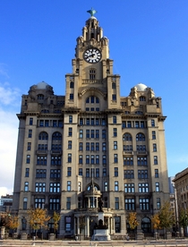 The Royal Liver Building Liverpool UK Designed by Walter Aubrey Thomas 
