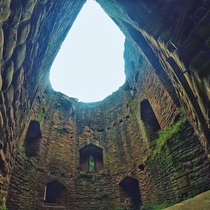 The ruins of Goodrich Castle Herefordshire UK 