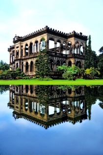 The Ruins of The Don Mariano Ledesma Lacson Mansion just outside Bacolod City Philippines 