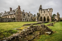 The ruins of Wenlock Priory Much Wenlock England  by Michael Yule 
