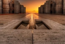 The Salk institute in San Diego has some mind blowing architecture 