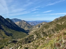 The San Gabriel Mountains of Southern California  x  
