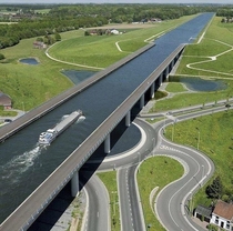 The Sart Canal Bridge in Belgium