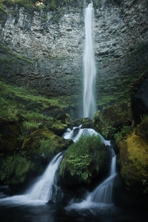 The second tallest single drop waterfall in Oregon 