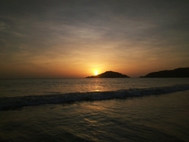 The setting sun at Goa  
