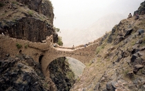 The Shahara Bridge in Yemen 