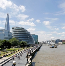 The Shard City Hall and Old Father Thames London