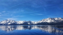 The Sierra Nevada from a boat on Lake Tahoe  adisarkar