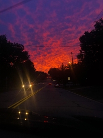 The sky is lava