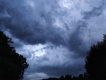 The sky moments before a storm in Virginia USA 