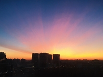 The sky this morning in Moscow