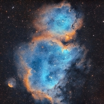 The Soul Nebula is  light years from Earth I captured it with  hours of exposure time across multiple days