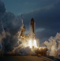 The Space Shuttle Atlantis lifts off from the Kennedy Space Centers Launch Pad A Launch occurred at  am EST Nov   