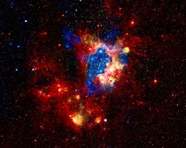 The star-forming region LHA -N in the LMC credit ESO NASA JPL