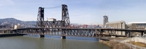 The Steel Bridge in Portland Oregon 