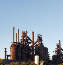 The Steel Stacks Made to be functional now an exhibit  Built by the Bethlehem Steel Corporation Previously Saucona Iron Company which was established by Augustus Cole This beautiful piece of history took many years to be built started in  eventually to op