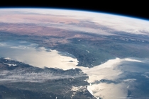 The Strait of Gibraltar as seen from space - It connects the Atlantic Ocean with the Mediterranean Sea Credit NASA Johnson