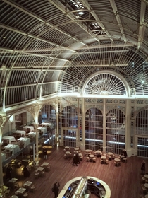 The stunning glassiron interior of the Paul Hamlyn Hall in the Royal Opera House London  x