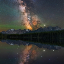 The summer Milky Way in the Canadian Rockies 