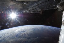 The sun captured over Earths horizon by one of the Expedition  crew members aboard the ISS May   
