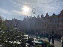 The Sun over Old Town Gdansk