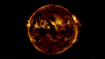 The Sun - Screenshot from NASAs SDO sun video 