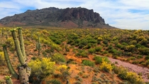 The Superstition Mountains in Mesa AZ 