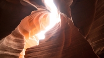 The surreal sandstone walls of Lower Antelope Canyon AZ 